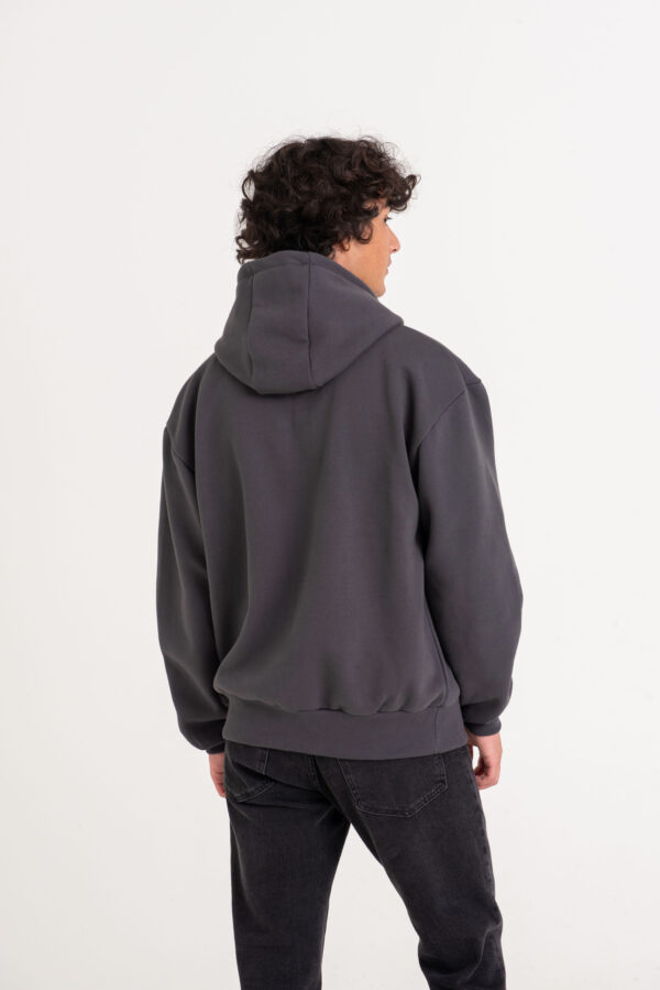 JH125 Zip-Hoodie - Deep Black – Bild 2