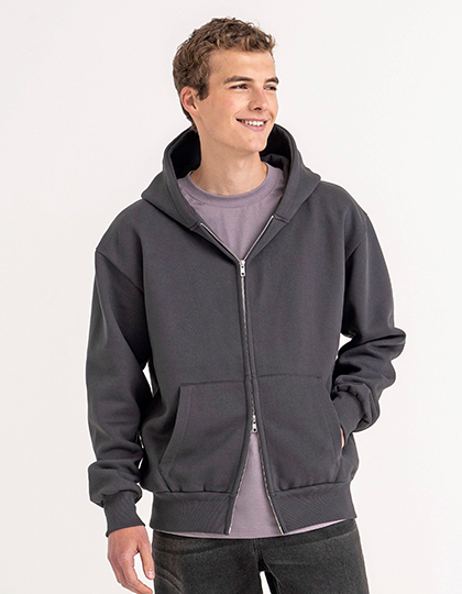 JH125 Zip-Hoodie - Deep Black – Bild 3