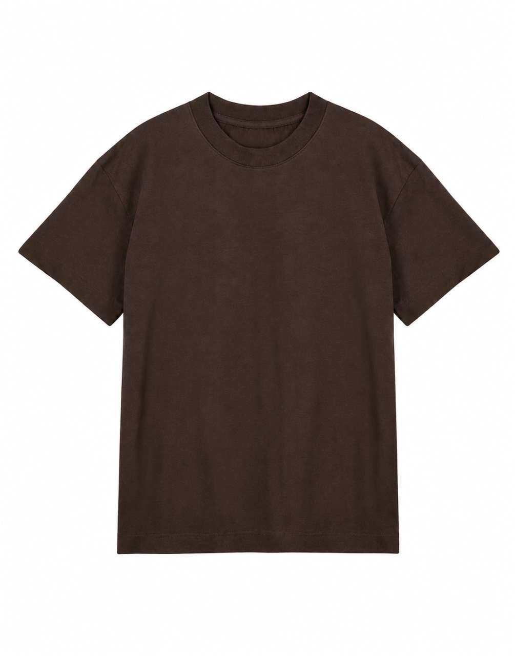 True Blanks™ Boxed Tee TB02M031- Chocolate Brown